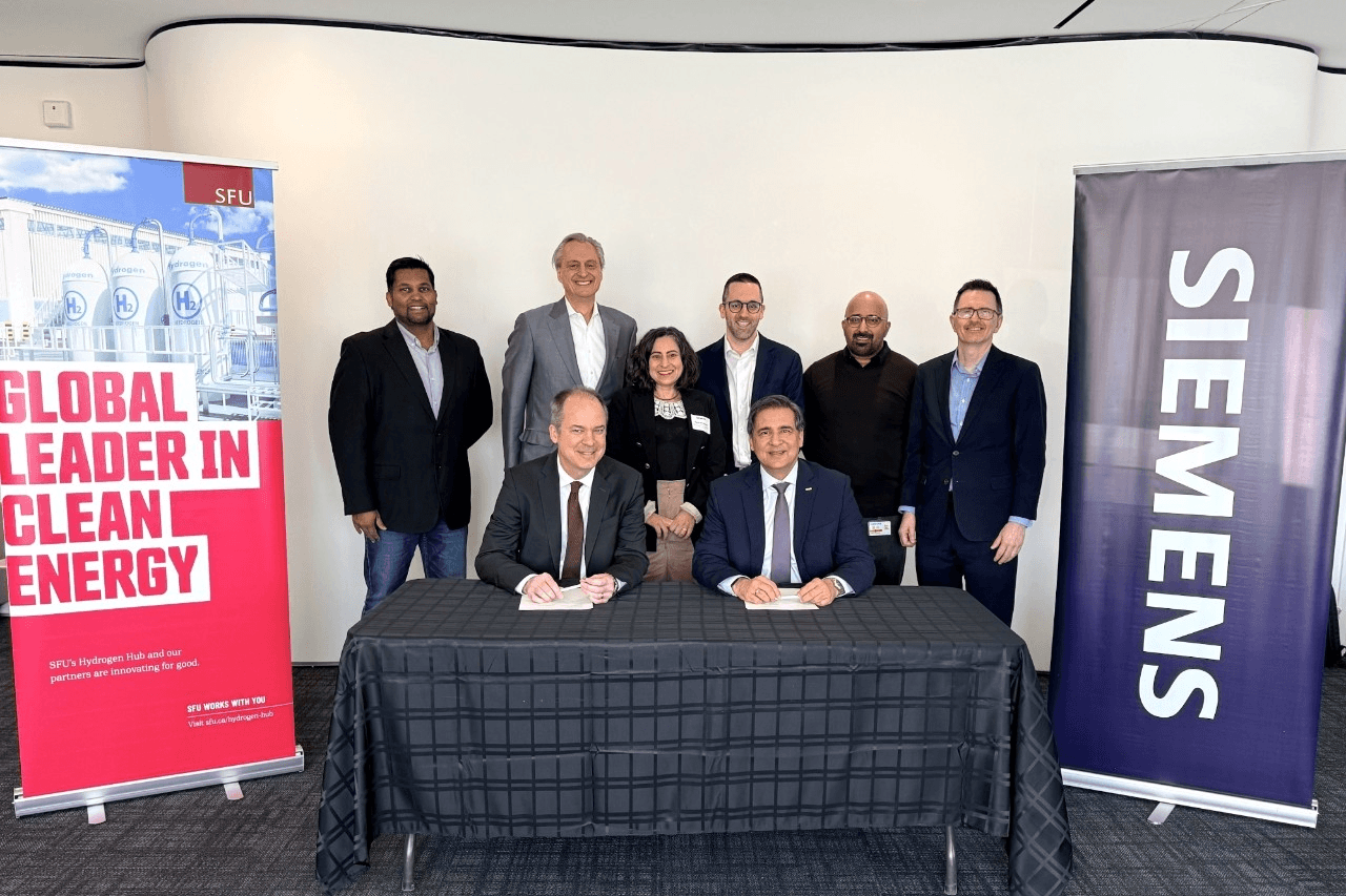Simon Fraser University and Siemens Canada Sign Partnership to Advance Hydrogen Research