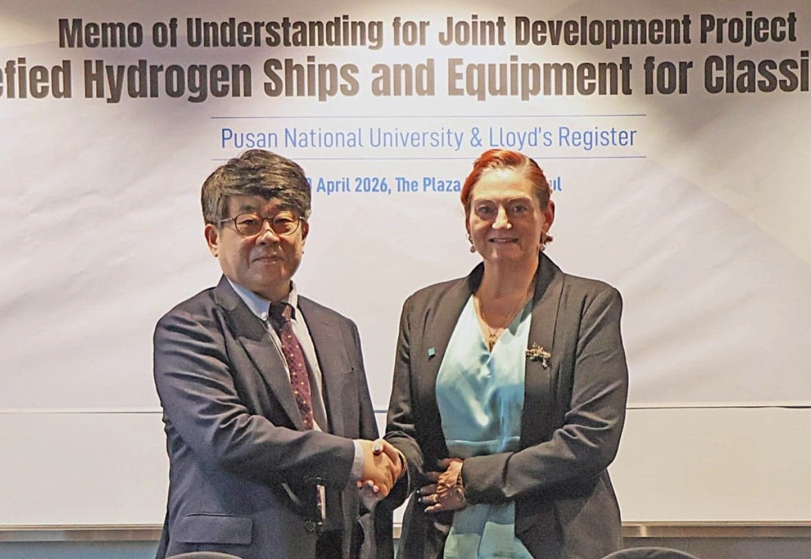 Lloyd's Register and Pusan National University Establish Global Certification Framework for Liquid Hydrogen Shipping