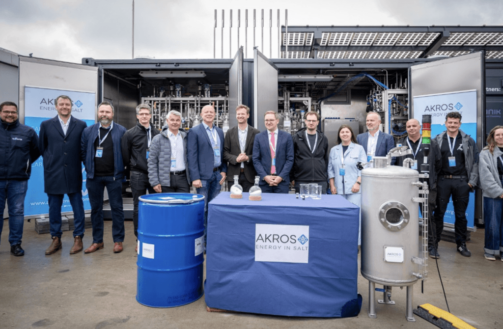 AKROS Energy Opens Pilot Plant for Salt-Based Hydrogen Storage in Germany